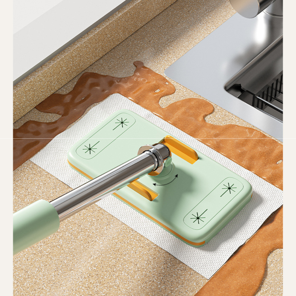 Ustensila servețele umede tip Mini Mop Extensibil Verde