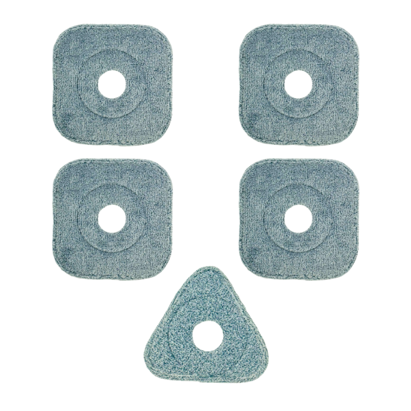 FOtehniq Set 4+1 Microfiber Cloths - 2 Abrasive Cloths + 2 Fine Texture Cloths + 1 Triangle Cloth