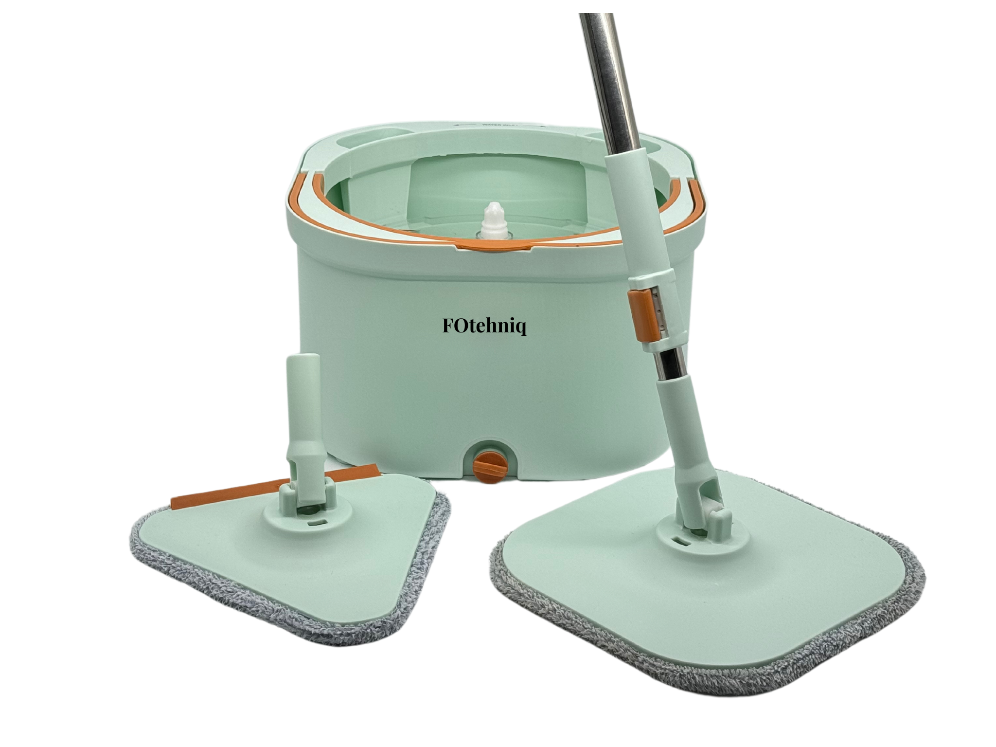 Set Mop Rotativ DUAL BUCKET verde cu Lavete Incluse
