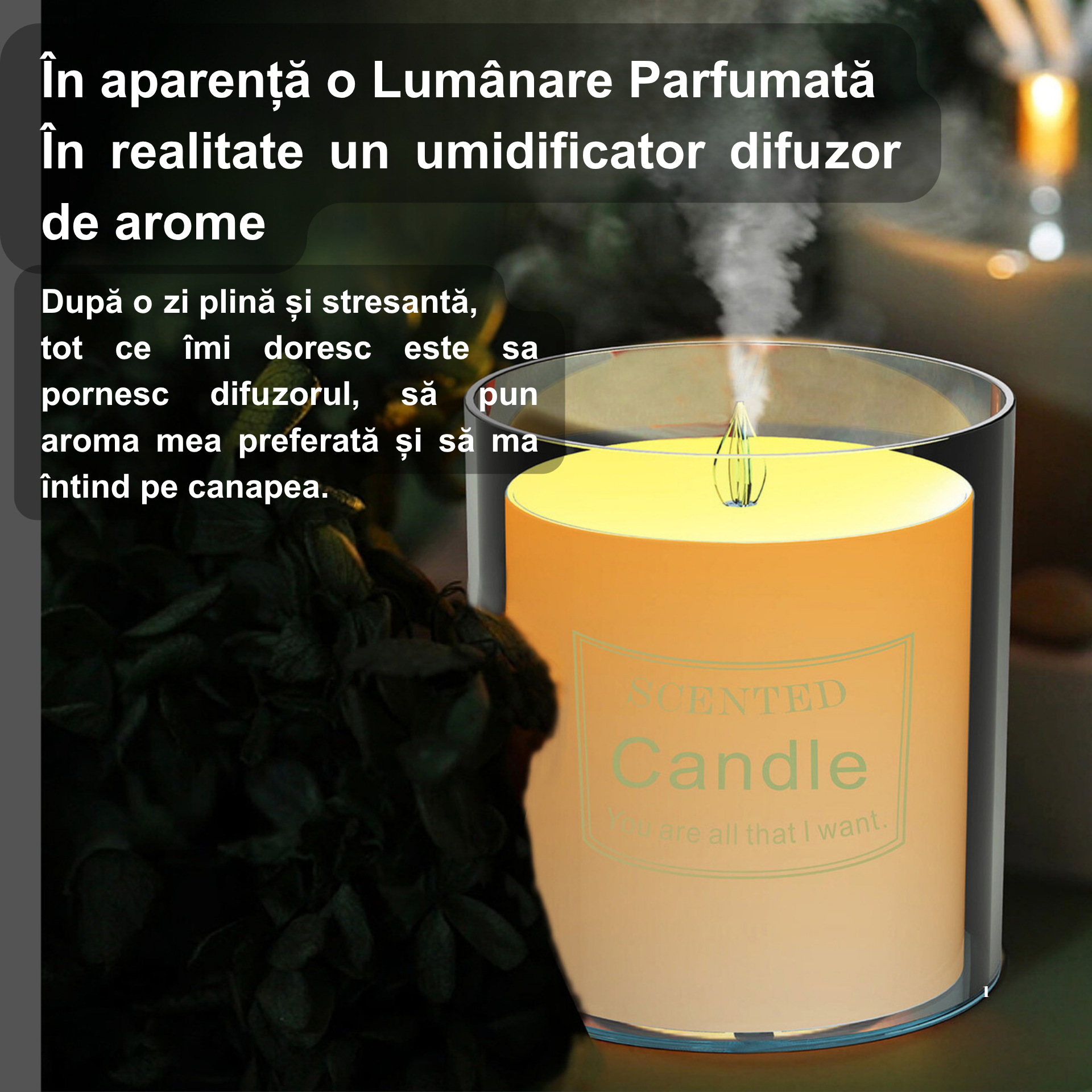 Difuzor de Arome si Uleiuri Esentiale Candela