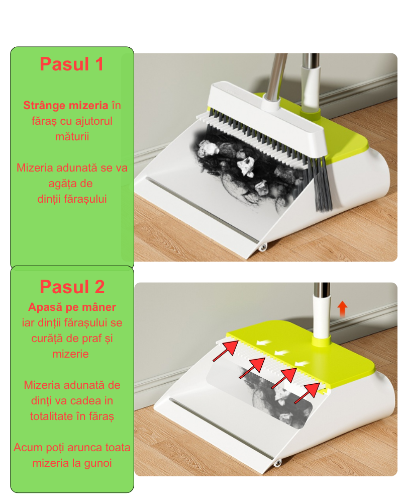 Set Matura si Faras cu Dinti Retractanti si racleta pentru geamuri