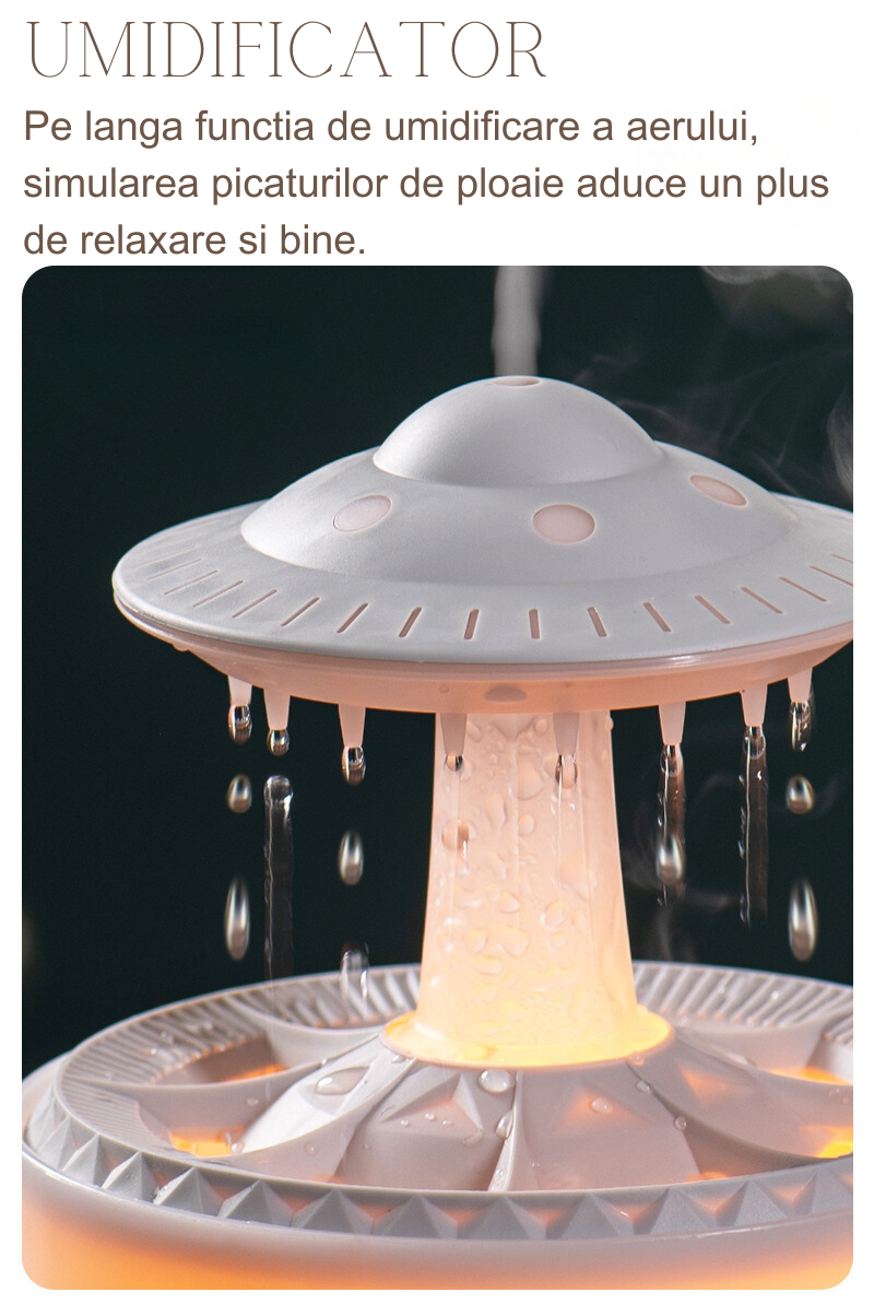 Difuzor de Arome Uleiuri Esentiale Picatura de ploaie UFO