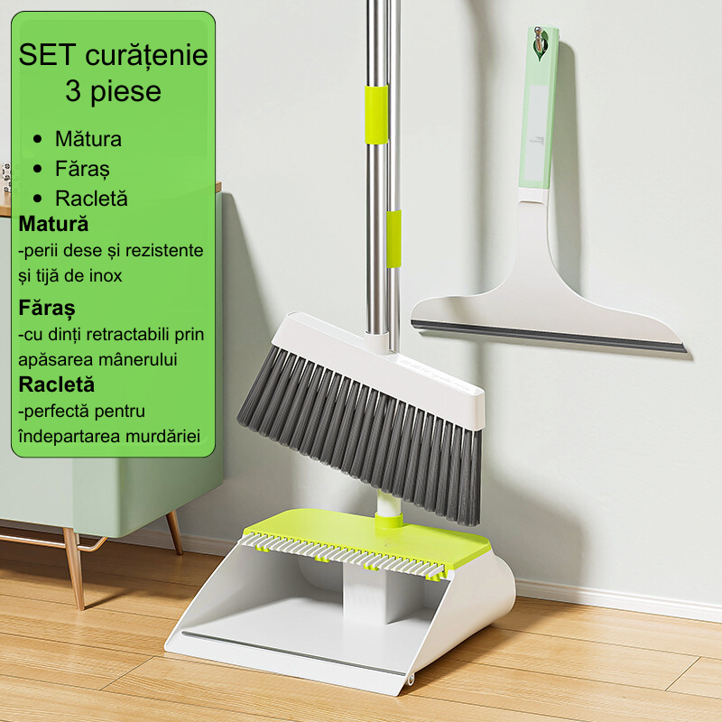 Set Matura si Faras cu Dinti Retractanti si racleta pentru geamuri
