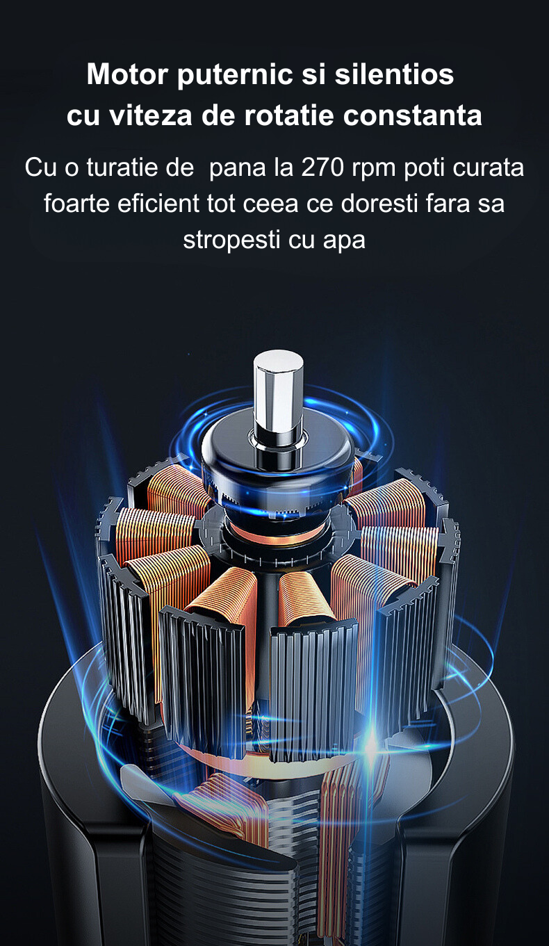 Perie Electrica Rotativa rezistenta la apa pentru Vesela, Biberoane, Pahare