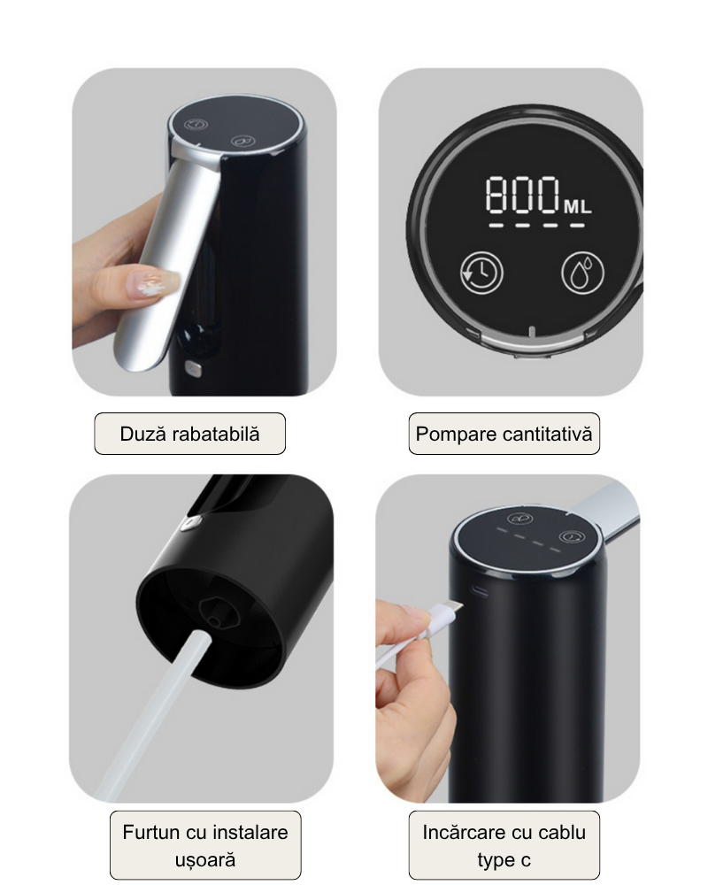 Dozator electric inteligent de apa pentru bidon A2