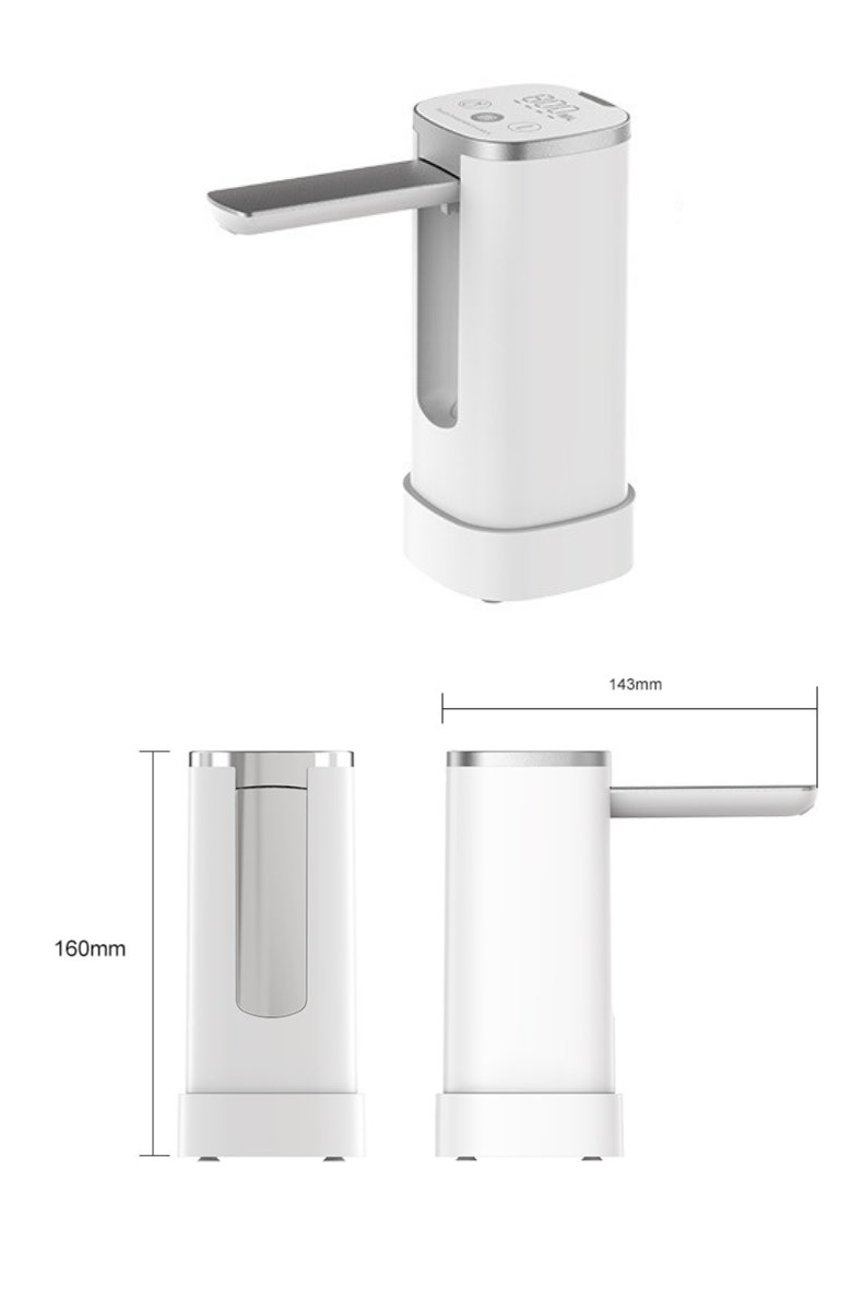 Smart electric water dispenser for A3 bottles