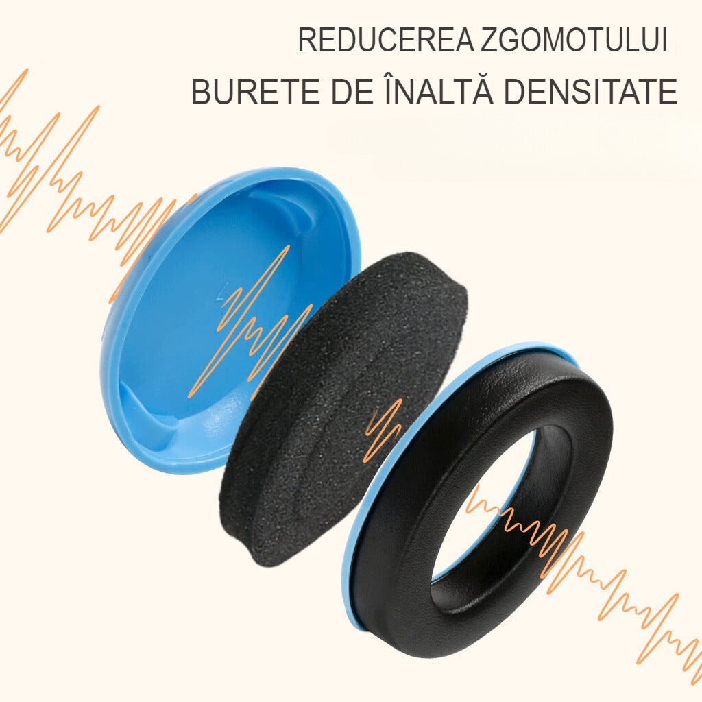 Casti Antifonice cu Banda Elastic Bebelusi 3-36 luni