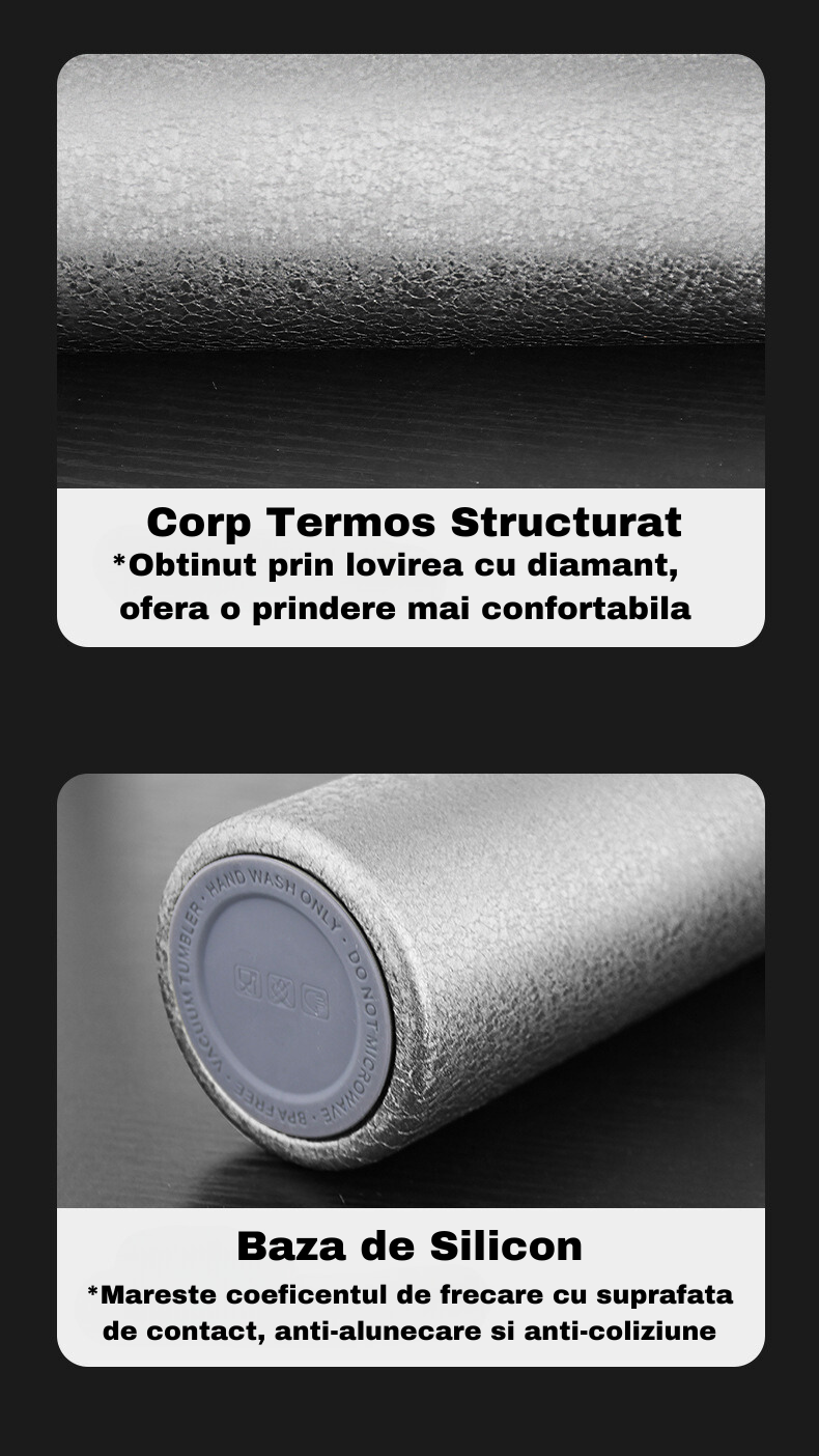 Termos Inteligent Titan cu afisaj LCD si Cutie Cadou 420 ml 24 ore