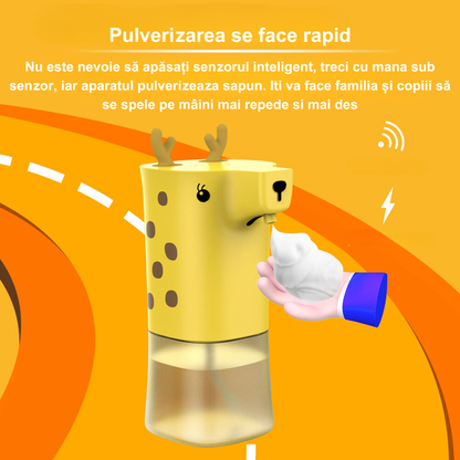 Dispenser de Sapun Lichid cu Senzor Infrarosu 350 ml Design Cerb - FAVORITUL COPIILOR