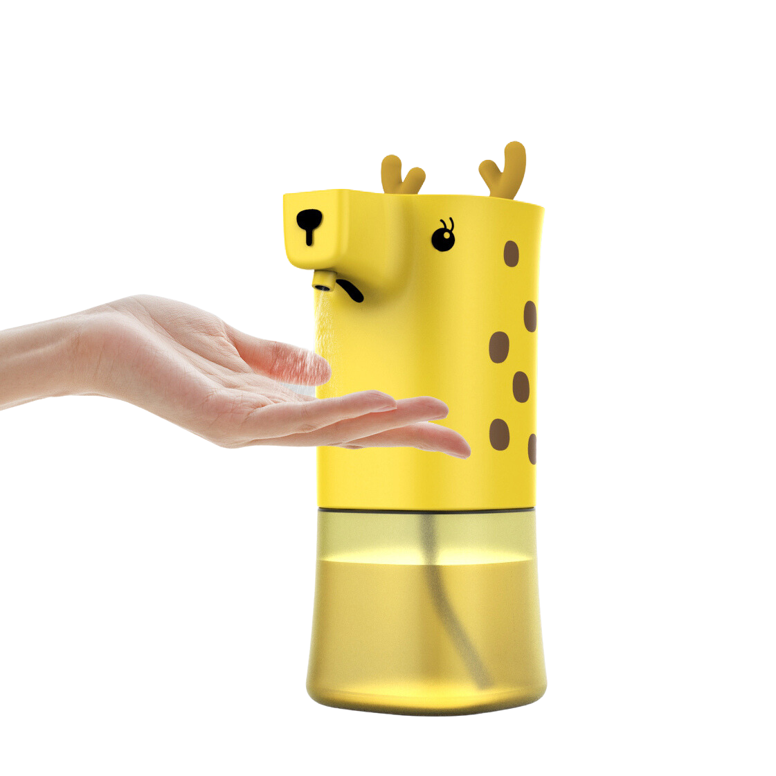 Dispenser de Sapun Lichid cu Senzor Infrarosu 350 ml Design Cerb - FAVORITUL COPIILOR