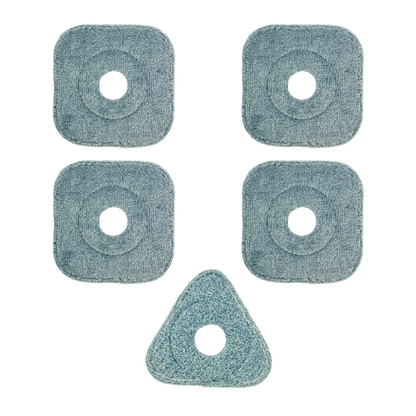 FOtehniq Set 4+1 Microfiber Cloths - 2 Abrasive Cloths + 2 Fine Texture Cloths + 1 Triangle Cloth