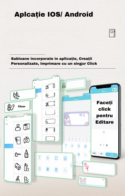Mini Imprimanta Termica Portabila Phomemo D35 - Bluetooth cu acumulator