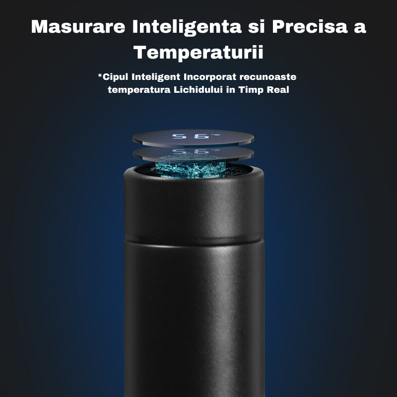Termos Inteligent Titan cu afisaj LCD si Cutie Cadou 420 ml 24 ore