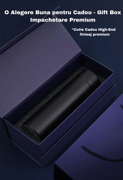 Termos Inteligent Titan cu afisaj LCD si Cutie Cadou 420 ml 24 ore