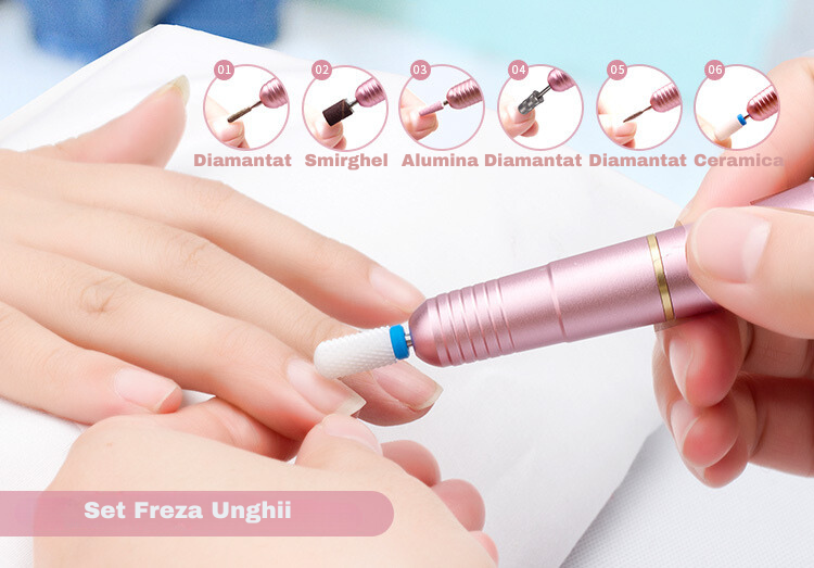 Freza de Unghii Manichiura-Pedichiura 20.000 rpm Alimentare Cablu USB
