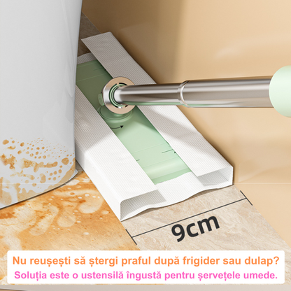 Ustensila servețele umede tip Mini Mop Extensibil Verde